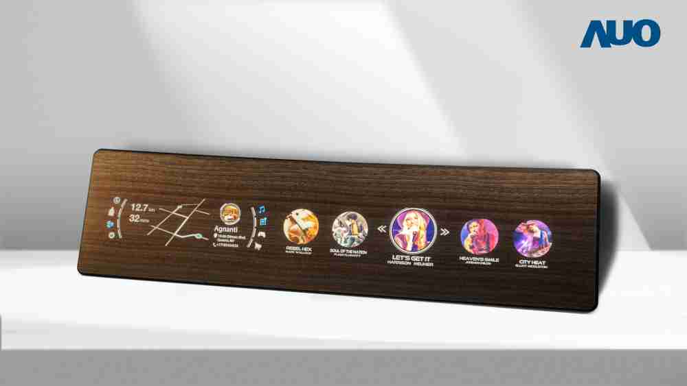 OBPay研发全球最高穿透度达80%的AmLED木纹显示器，，可于使用时呈现高亮度、、、、清晰可见的信息，，，并在不使用时回归为单纯的饰板，，，节能兼具美观